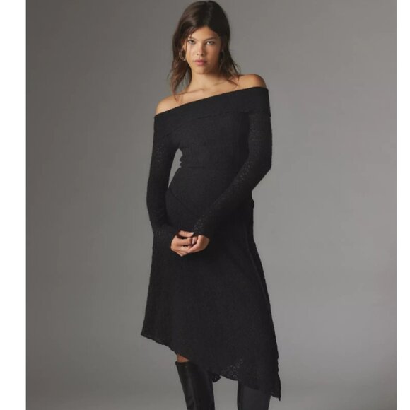 Yaya Asymmetrical Off-The-Shoulder Midi Dress Size XS - Picture 1 of 5